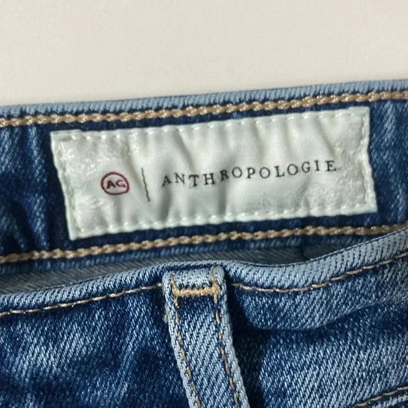 AG Anthropologie Adriano Goldschmeid vintage stevie button slim straight ankle - Picture 6 of 11